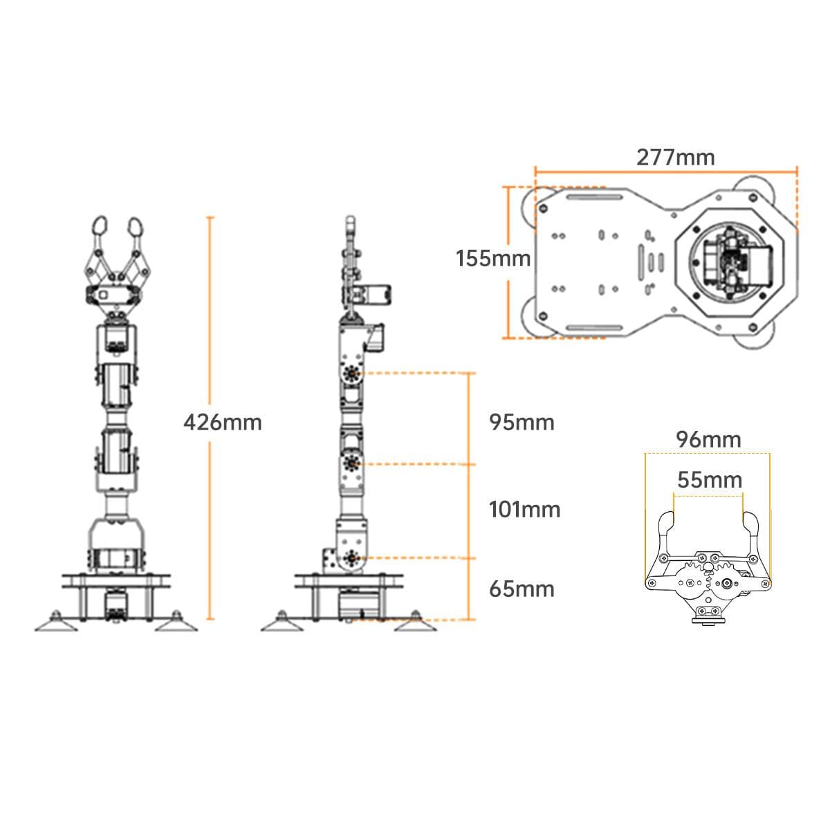 Hiwonder xArm 2.0 机械臂 7